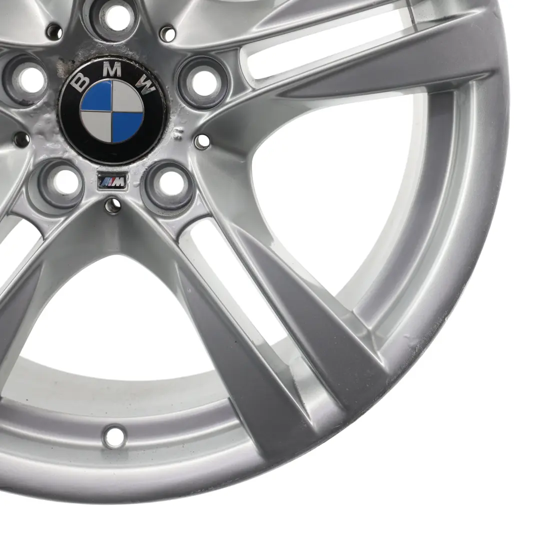 Alloy Rim 18" M Double Spoke 355 9J ET:41 to BMW X1 E84 Silver Rear Wheel with Part number 7842637 BMW X1 E84 Silver Rear Wheel Alloy Rim 18" M Double Spoke 355 9J ET:41 - SKU 7842637-1 - Part number 7842637