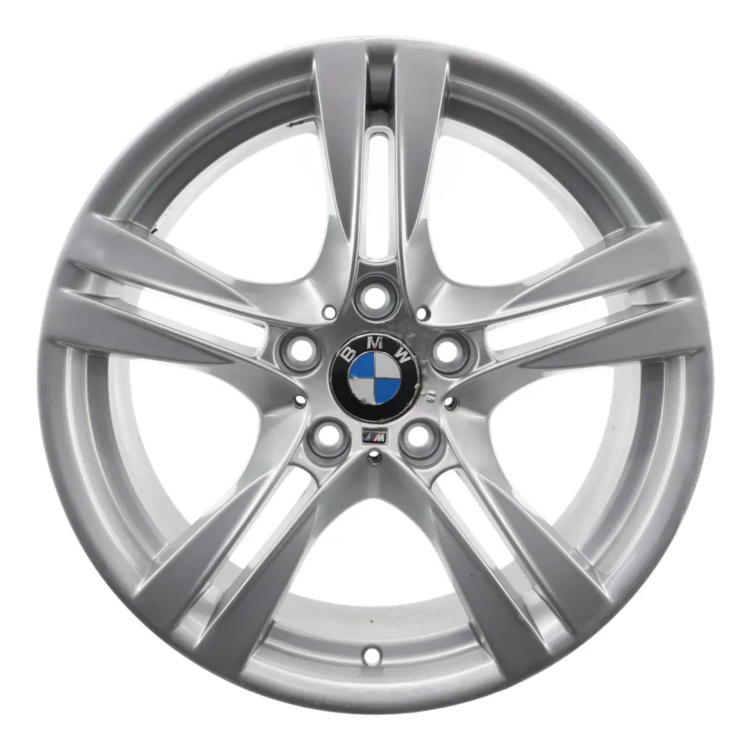 Alloy Rim 18" M Double Spoke 355 9J ET:41 to BMW X1 E84 Silver Rear Wheel with Part number 7842637 BMW X1 E84 Silver Rear Wheel Alloy Rim 18" M Double Spoke 355 9J ET:41 - SKU 7842637-3 - Part number 7842637
