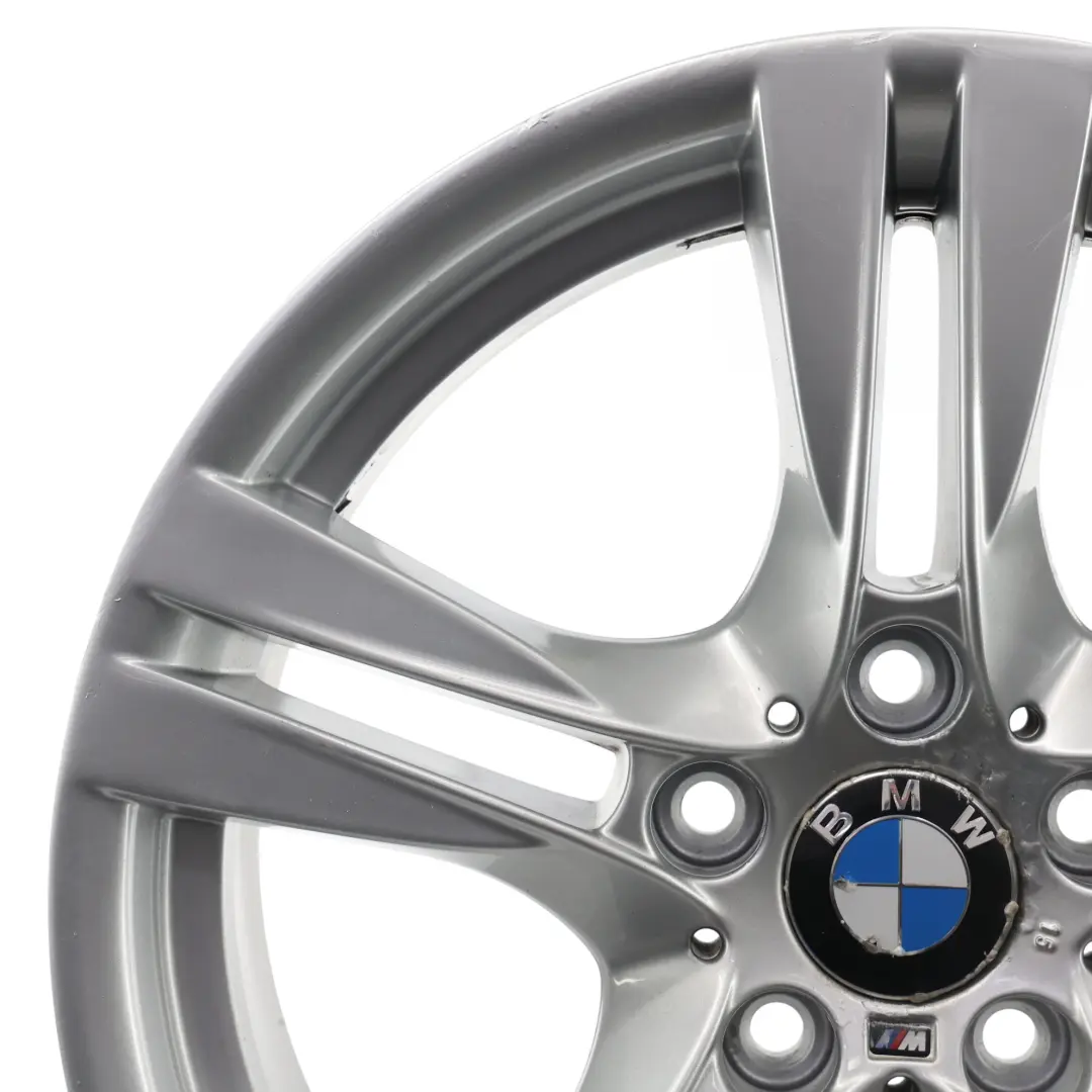 Alloy Rim 18" M Double Spoke 355 9J ET:41 to BMW X1 E84 Silver Rear Wheel with Part number 7842637 BMW X1 E84 Silver Rear Wheel Alloy Rim 18" M Double Spoke 355 9J ET:41 - SKU 7842637-3 - Part number 7842637