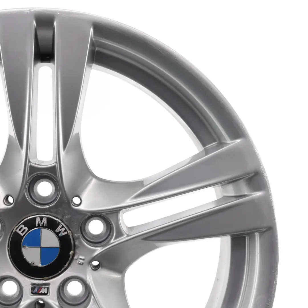 Alloy Rim 18" M Double Spoke 355 9J ET:41 to BMW X1 E84 Silver Rear Wheel with Part number 7842637 BMW X1 E84 Silver Rear Wheel Alloy Rim 18" M Double Spoke 355 9J ET:41 - SKU 7842637-3 - Part number 7842637