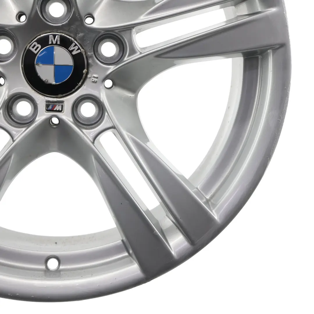 Alloy Rim 18" M Double Spoke 355 9J ET:41 to BMW X1 E84 Silver Rear Wheel with Part number 7842637 BMW X1 E84 Silver Rear Wheel Alloy Rim 18" M Double Spoke 355 9J ET:41 - SKU 7842637-3 - Part number 7842637