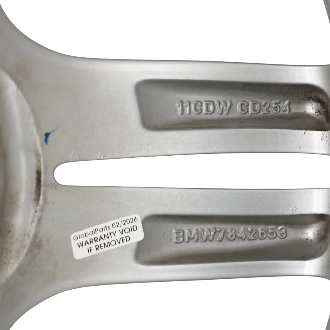 BMW F10 F12 Cerchio Ruota Lega Posteriore Argento 9J 19" ET:44 - SKU 7842653-11 - Numero di parte 7842653