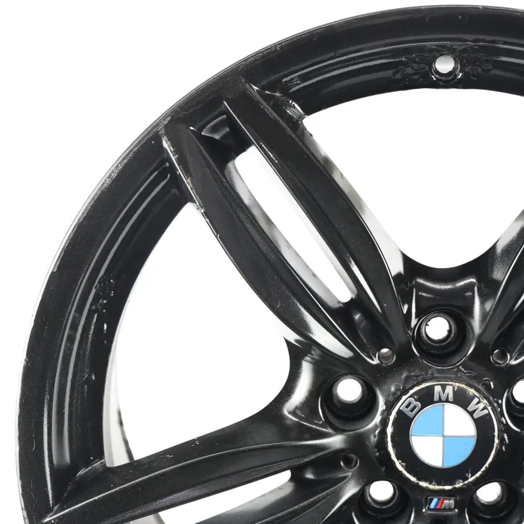 Alloy Rim M Double Spoke 351 9J 19" ET:44 to BMW F10 F12 Black Rear Wheel with Part number 7842653 BMW F10 F12 Black Rear Wheel Alloy Rim M Double Spoke 351 9J 19" ET:44 - SKU 7842653-2 - Part number 7842653