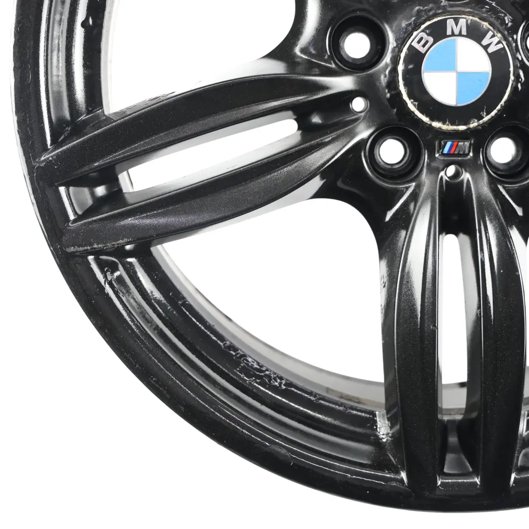 BMW F10 F12 Negro llanta trasera aleación M doble radio 351 9J 19 "ET:44 - SKU 7842653-2 - Número de pieza 7842653