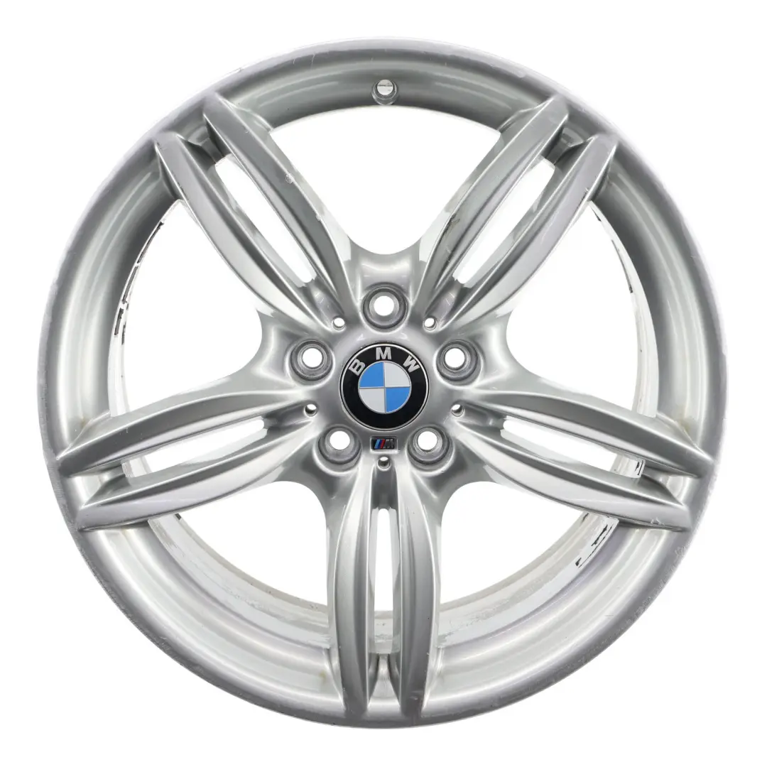 Alloy Rim M Double Spoke 351 9J 19" ET:44 to BMW F10 F12 Silver Rear Wheel with Part number 7842653 BMW F10 F12 Silver Rear Wheel Alloy Rim M Double Spoke 351 9J 19" ET:44 - SKU 7842653-3 - Part number 7842653