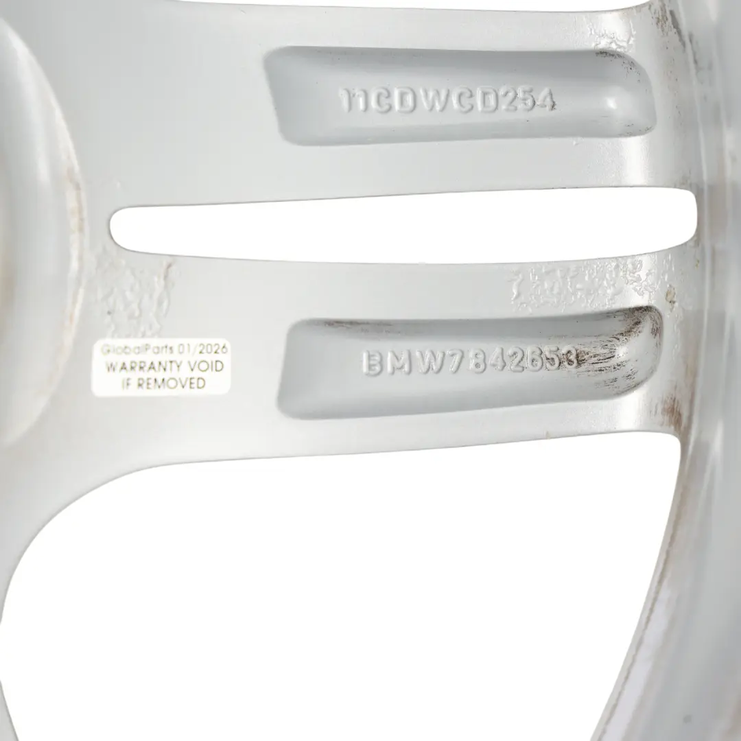 BMW F10 F12 Silver Rear Wheel Alloy Rim M Double Spoke 351 9J 19" ET:44 - SKU 7842653-3 - Part number 7842653