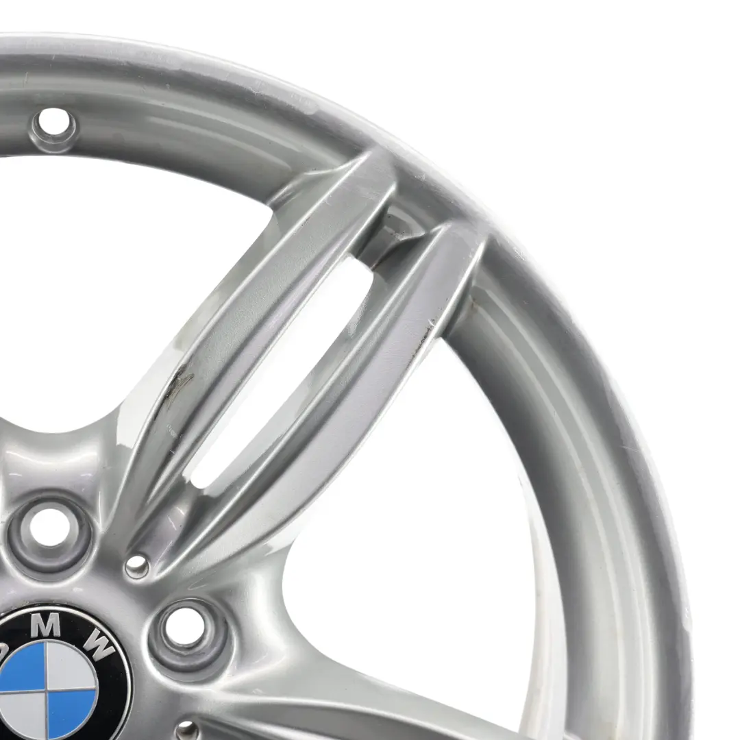 Alloy Rim M Double Spoke 351 9J 19" ET:44 to BMW F10 F12 Silver Rear Wheel with Part number 7842653 BMW F10 F12 Silver Rear Wheel Alloy Rim M Double Spoke 351 9J 19" ET:44 - SKU 7842653-3 - Part number 7842653