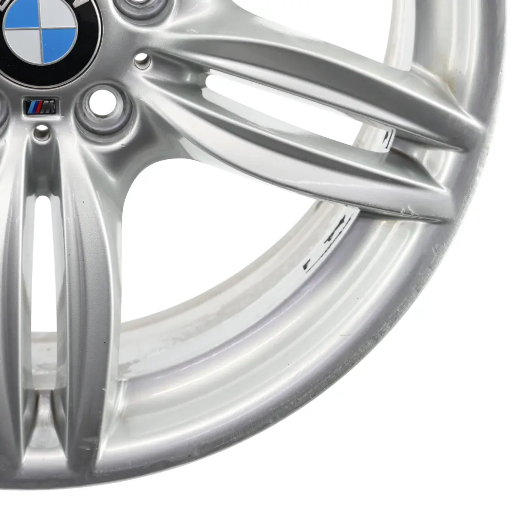 Alloy Rim M Double Spoke 351 9J 19" ET:44 to BMW F10 F12 Silver Rear Wheel with Part number 7842653 BMW F10 F12 Silver Rear Wheel Alloy Rim M Double Spoke 351 9J 19" ET:44 - SKU 7842653-3 - Part number 7842653