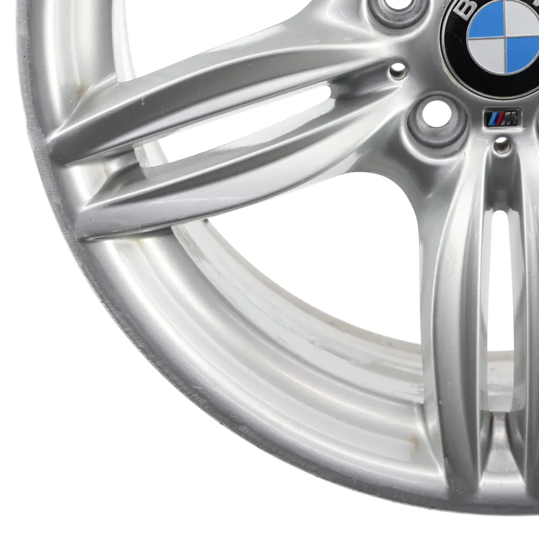 Alloy Rim M Double Spoke 351 9J 19" ET:44 to BMW F10 F12 Silver Rear Wheel with Part number 7842653 BMW F10 F12 Silver Rear Wheel Alloy Rim M Double Spoke 351 9J 19" ET:44 - SKU 7842653-3 - Part number 7842653