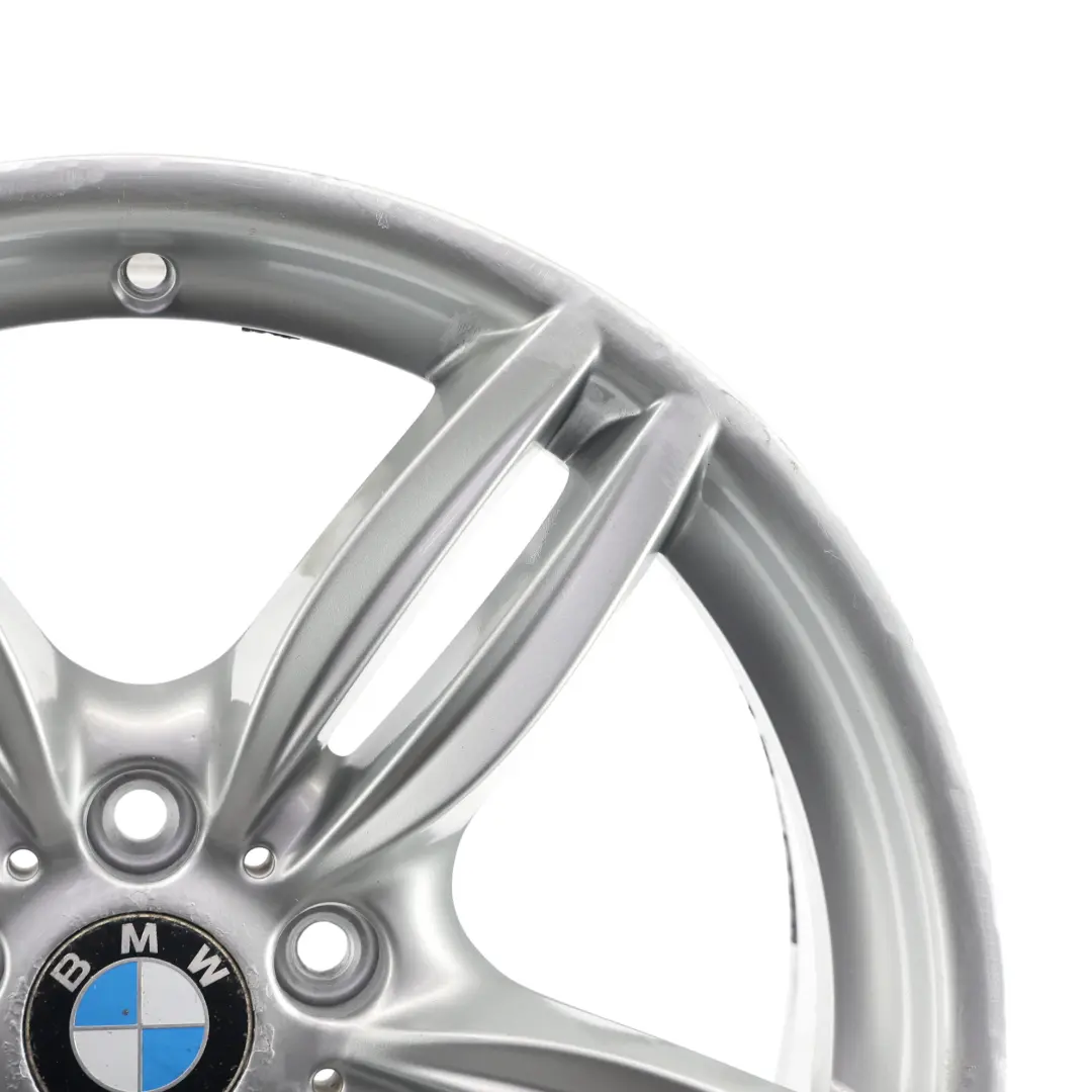 BMW F10 F12 Silberne Hinter Rad Felge M Doppel Speiche 351 9J 19" ET:44 - SKU 7842653-7 - Teilenummer 7842653