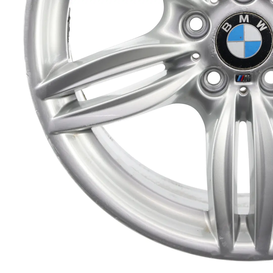 BMW F10 F12 Silberne Hinter Rad Felge M Doppel Speiche 351 9J 19" ET:44 - SKU 7842653-7 - Teilenummer 7842653