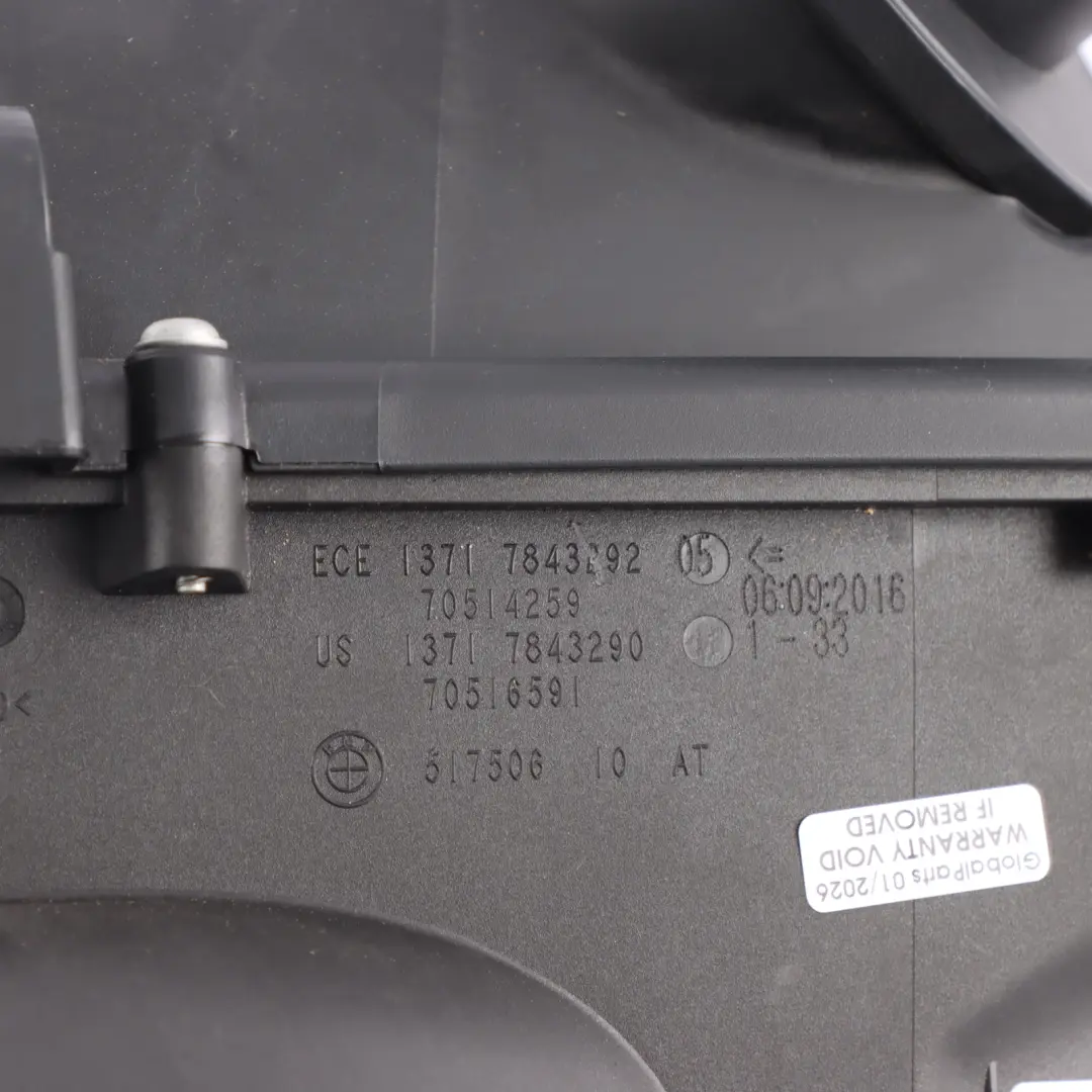 BMW F10 M5 F12 M6 Silencieux Admission Filtre Air Boîtier Inférieur - SKU 7843292-2 - Numéro de pièce 7843292