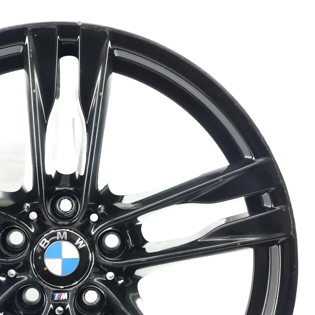 BMW F06 F12 Negro Llanta Trasera Aleación 20" 9J ET:44 M Doble Radio 373 - SKU 7843716-1 - Número de pieza 7843716