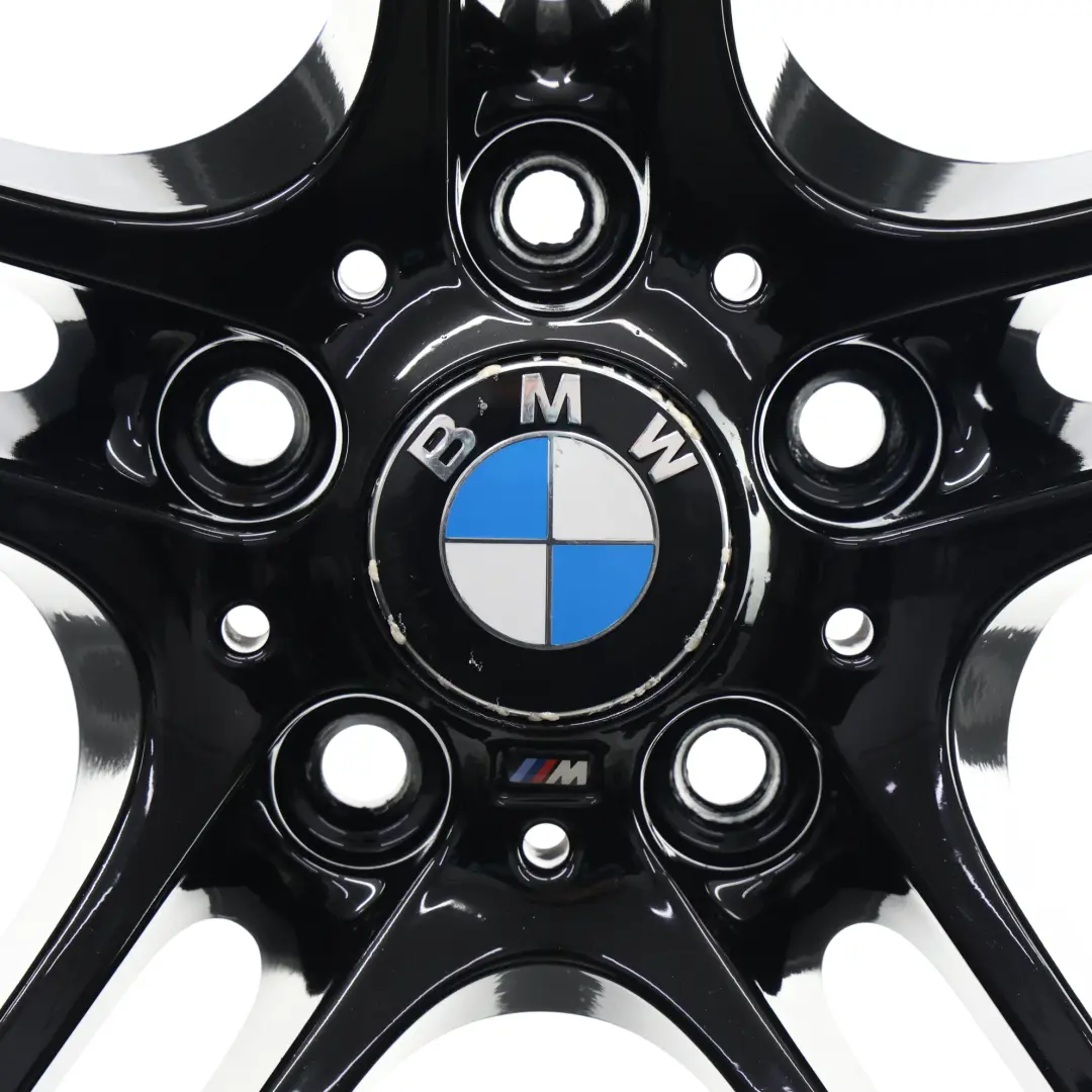 BMW E90 E91 Llanta Aleación Negra Delantera 19" M Doble Radio 8J ET:37 - SKU 7844343-6 - Número de pieza 7844343