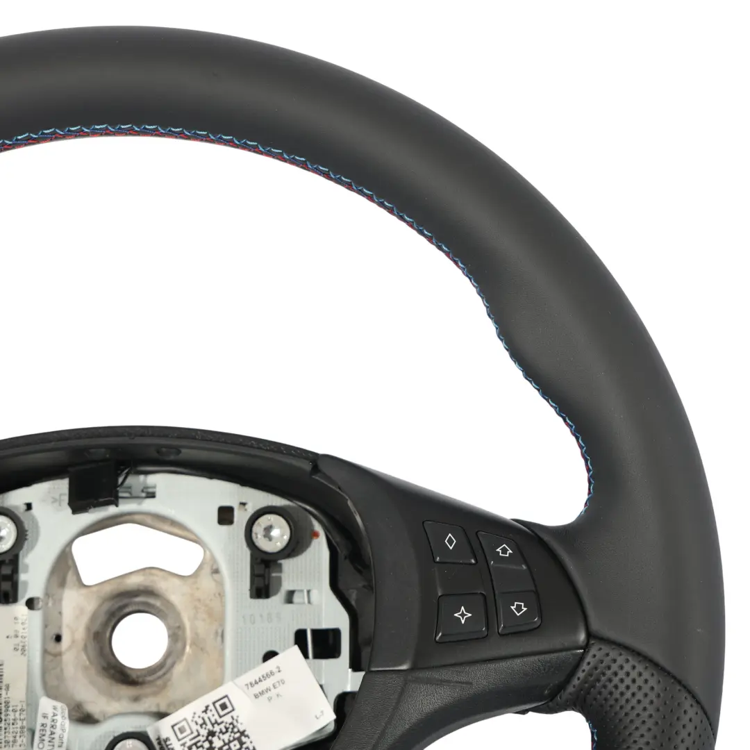 BMW X5 E70 Volante NUOVO Nero Pelle M Sport M-Tricolore Multifunzione - SKU 7844566-2 - Numero di parte 7844566