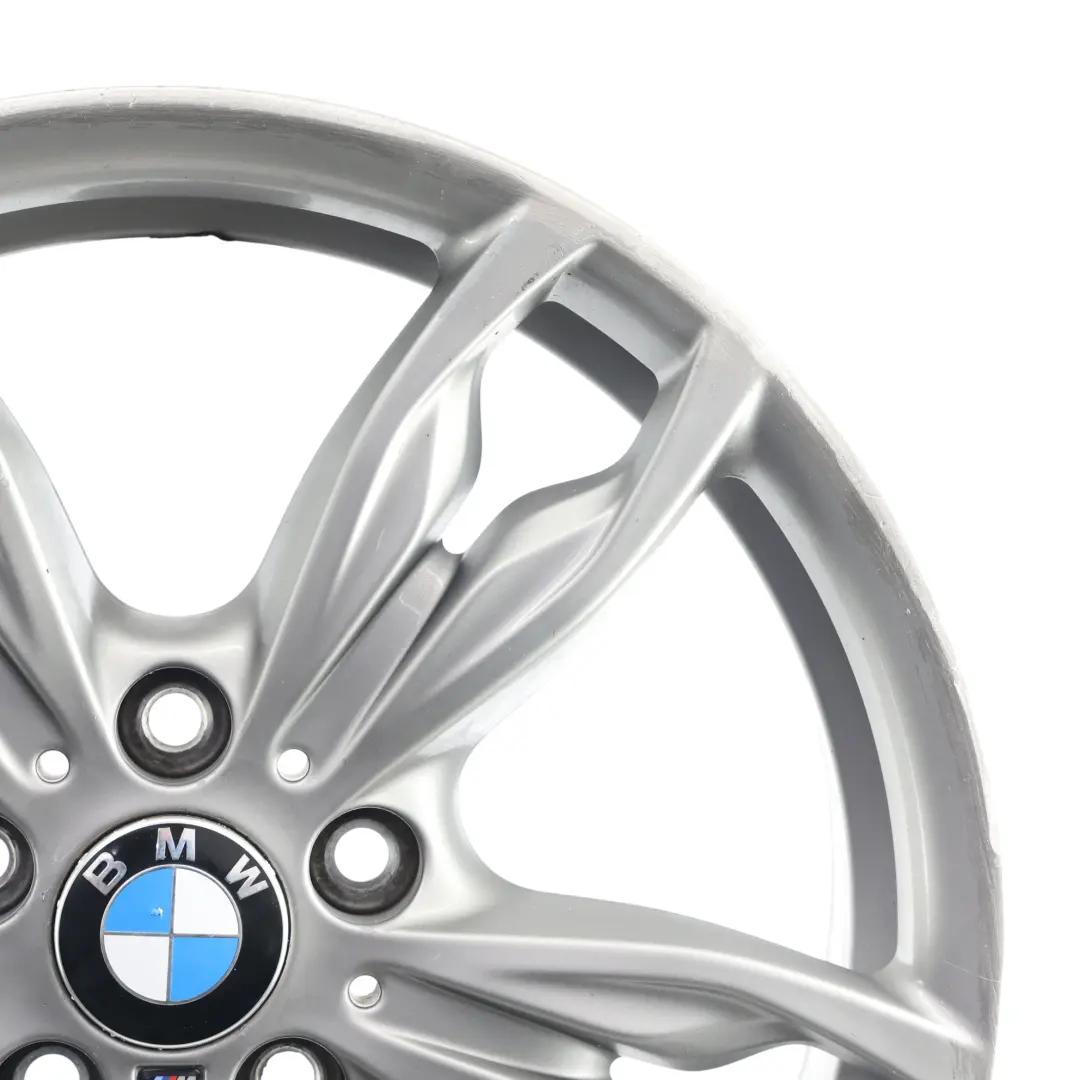 Cerchio lega anteriore grigio ferrico 18" M doppie razze 7,5J per BMW F20 con numero di parte 7845870 BMW F20 Cerchio lega anteriore grigio ferrico 18" M doppie razze 7,5J - SKU 7845870-4 - Numero di parte 7845870