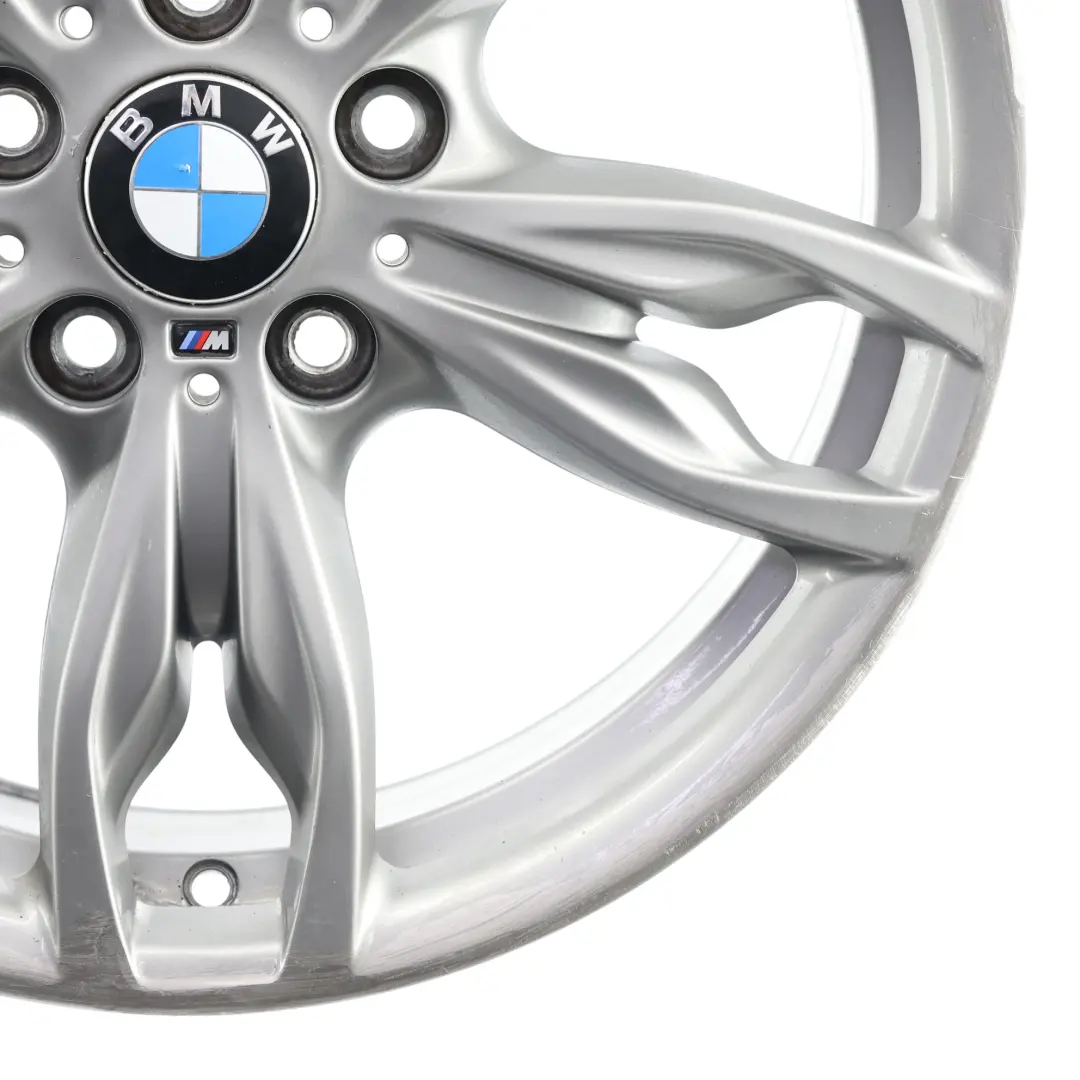 Front Ferric Grey Wheel Alloy Rim 18" M Double Spoke 436 7,5J to BMW F20 with Part number 7845870 BMW F20 Front Ferric Grey Wheel Alloy Rim 18" M Double Spoke 436 7,5J - SKU 7845870-4 - Part number 7845870