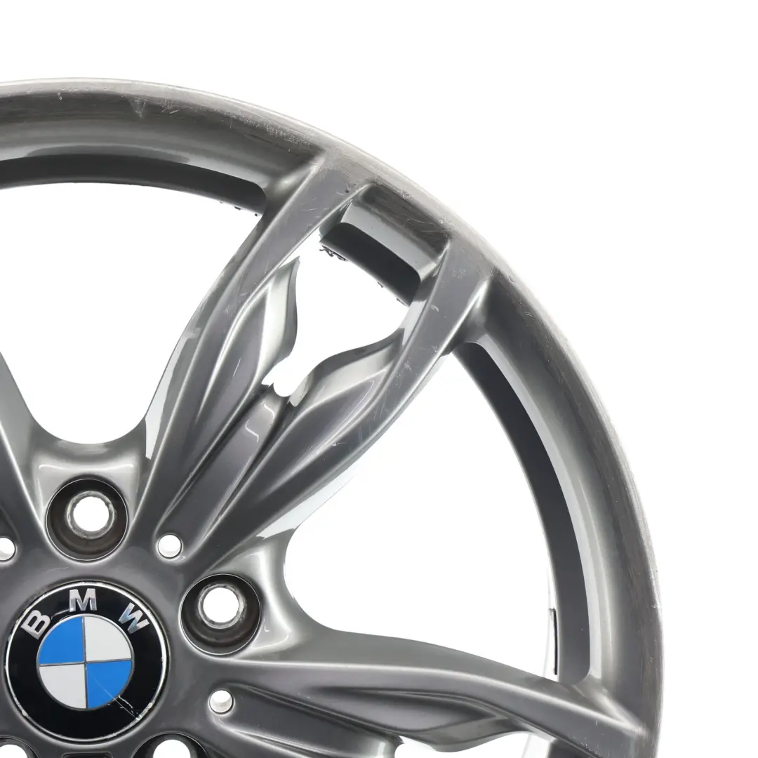 Szara Felga Aluminiowa 18" ET:52 8J do BMW F20 F21 F22 F23 o numerze 7845871 BMW F20 F21 F22 F23 Szara Felga Aluminiowa 18" ET:52 8J - SKU 7845871-2 - Numer Części 7845871