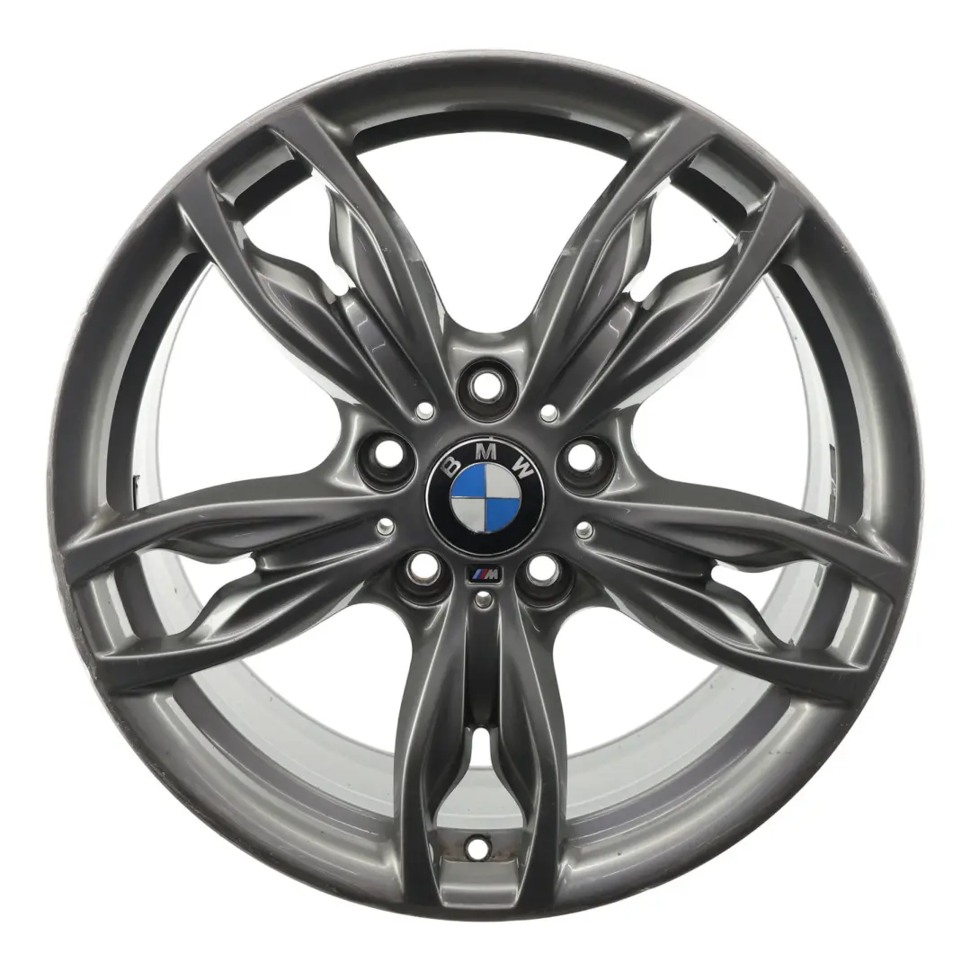 BMW F20 F21 F22 F23 Wheel Alloy Rim Ferric Grey 18" M Double Spoke 436 ET:52 8J - SKU 7845871-5 - Part number 7845871