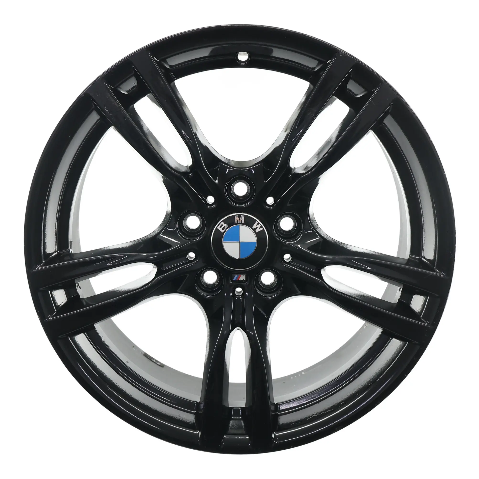 BMW F30 F31 Rueda Trasera Llanta Aleación Negra 18" 8,5J 47 M Star Spoke 400