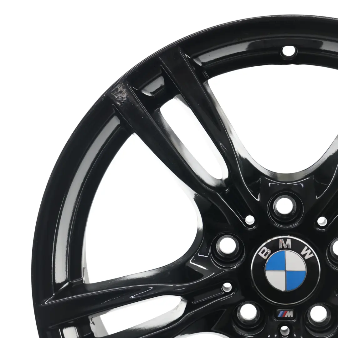 BMW F30 F31 Cerchio In Lega Posteriore Nero 18" 8,5J Et:47 M Star Spoke - SKU 7845881-4 - Numero di parte 7845881