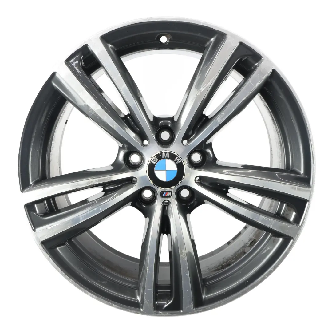 BMW F30 F31 F32 Rear Alloy Wheel Rim 19" 8,5J ET:47 M Double Spoke 442 - SKU 7846781-4 - Part number 7846781