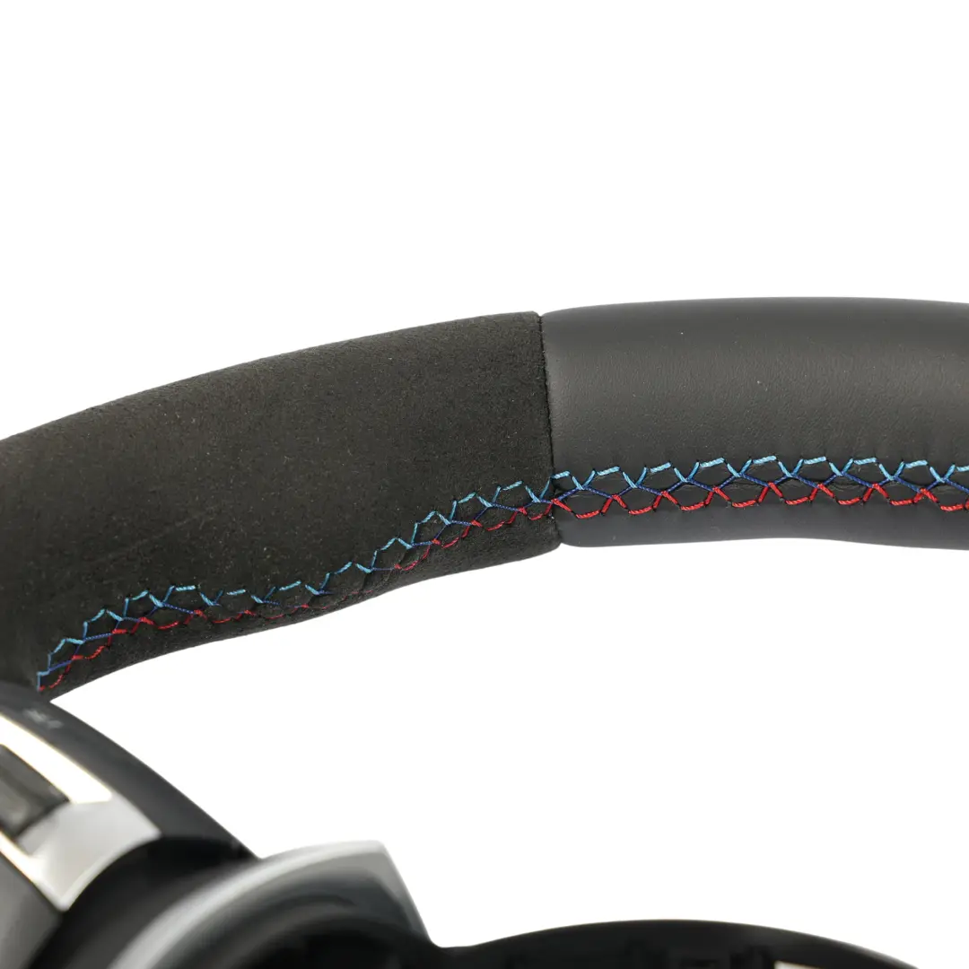 Nuova Pelle Nera M Sport Volante per BMW F20 F21 F22 F23 F30 F31 F32 F33 F34 con numero di parte 7848338 BMW F20 F21 F22 F23 F30 F31 F32 F33 F34 Nuova Pelle Nera M Sport Volante - SKU 7848338-6 - Numero di parte 7848338