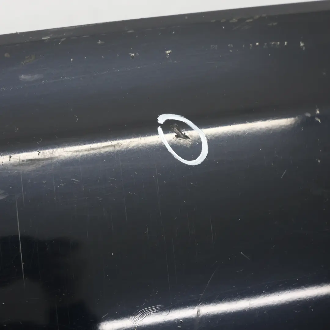 Bumper M Sport Trim Panel Cover Azurite Black Metallic - S34 to BMW F01 Rear with Part number 7898876 BMW F01 Rear Bumper M Sport Trim Panel Cover Azurite Black Metallic - S34 - SKU 7898876-AZB - Part number 7898876