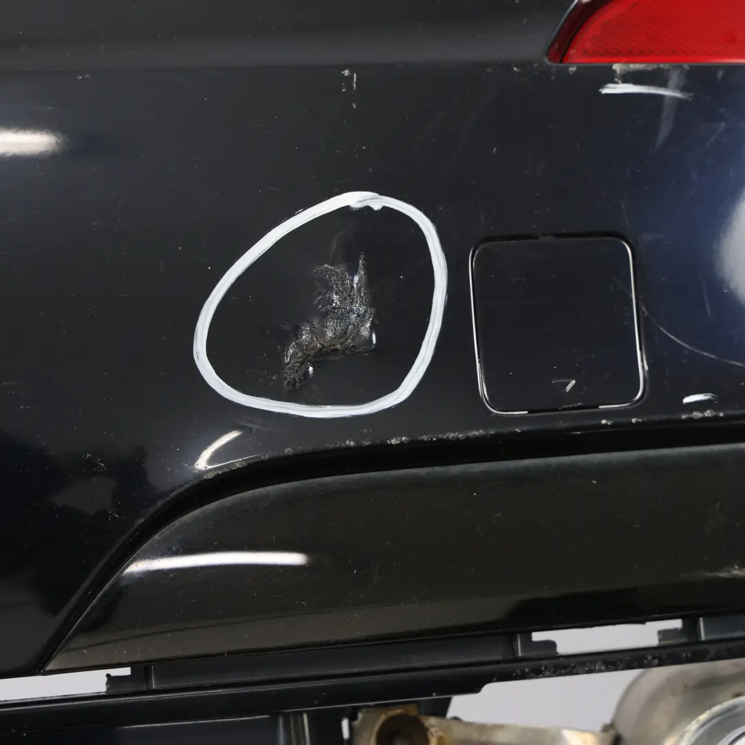 BMW F01 Tylny Zderzak M-Pakiet Azurite Black Czarny Metalik - S34 - SKU 7898876-AZB - Numer Części 7898876