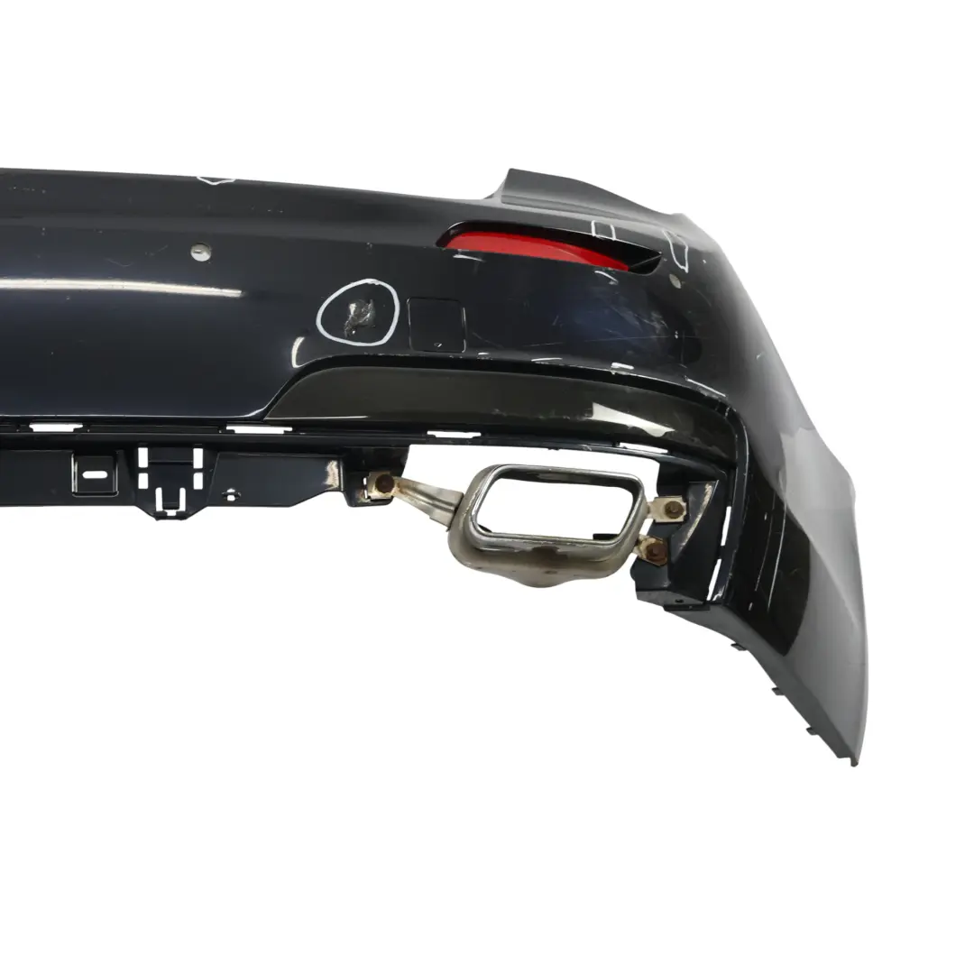 BMW F01 Rear Bumper M Sport Trim Panel Cover Azurite Black Metallic - S34 - SKU 7898876-AZB - Part number 7898876