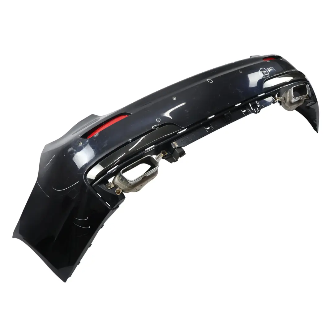 BMW F01 Tylny Zderzak M-Pakiet Azurite Black Czarny Metalik - S34 - SKU 7898876-AZB - Numer Części 7898876