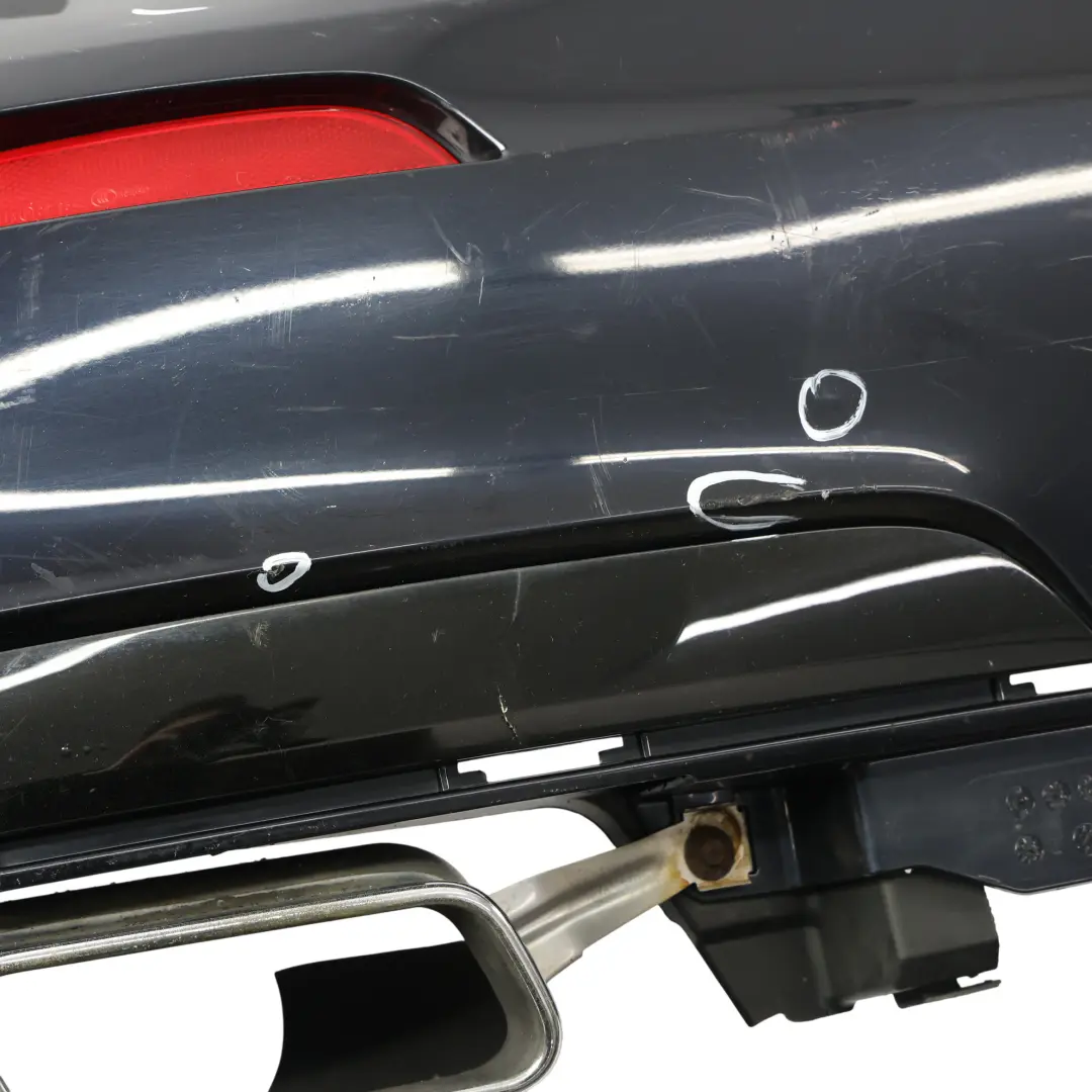 BMW F01 Tylny Zderzak M-Pakiet Azurite Black Czarny Metalik - S34 - SKU 7898876-AZB - Numer Części 7898876