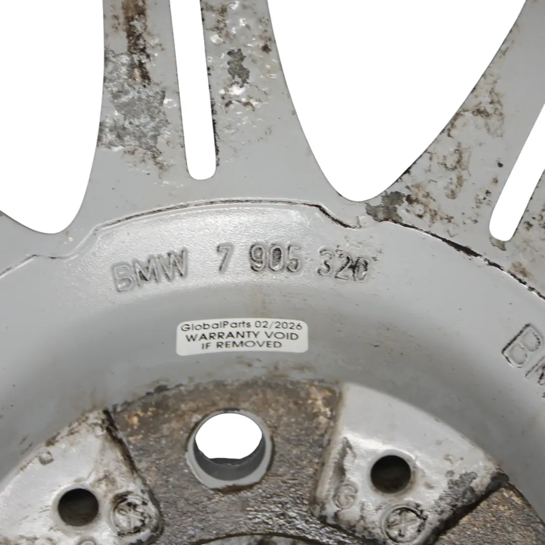 BMW E60 E61 Silver Alloy Wheel Rim 18" 8J ET:20 M Double Spoke 135 - SKU 7905320-5 - Part number 7905320