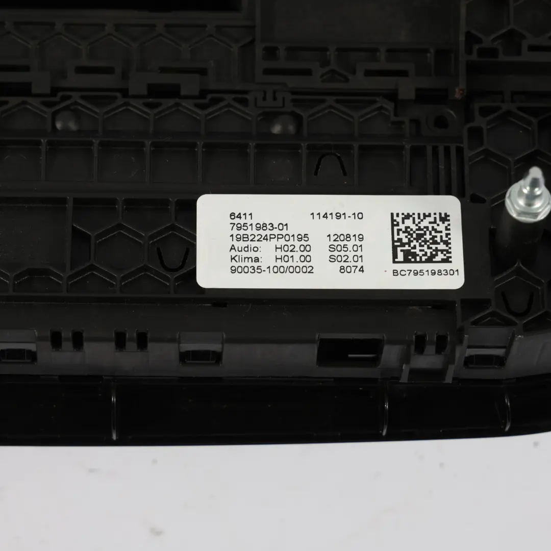 BMW X3 G01 Aria Condizionata Climatizzatore Pannello Radio A/C - SKU 7951983 - Numero di parte 7951983