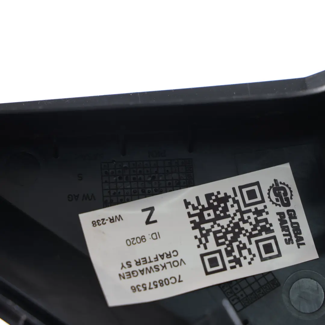 VW Volkswagen Crafter SY Aleta Delantera Mirror Cubierta Trim Derecha - SKU 7C0857538 - Número de pieza 7C0857536