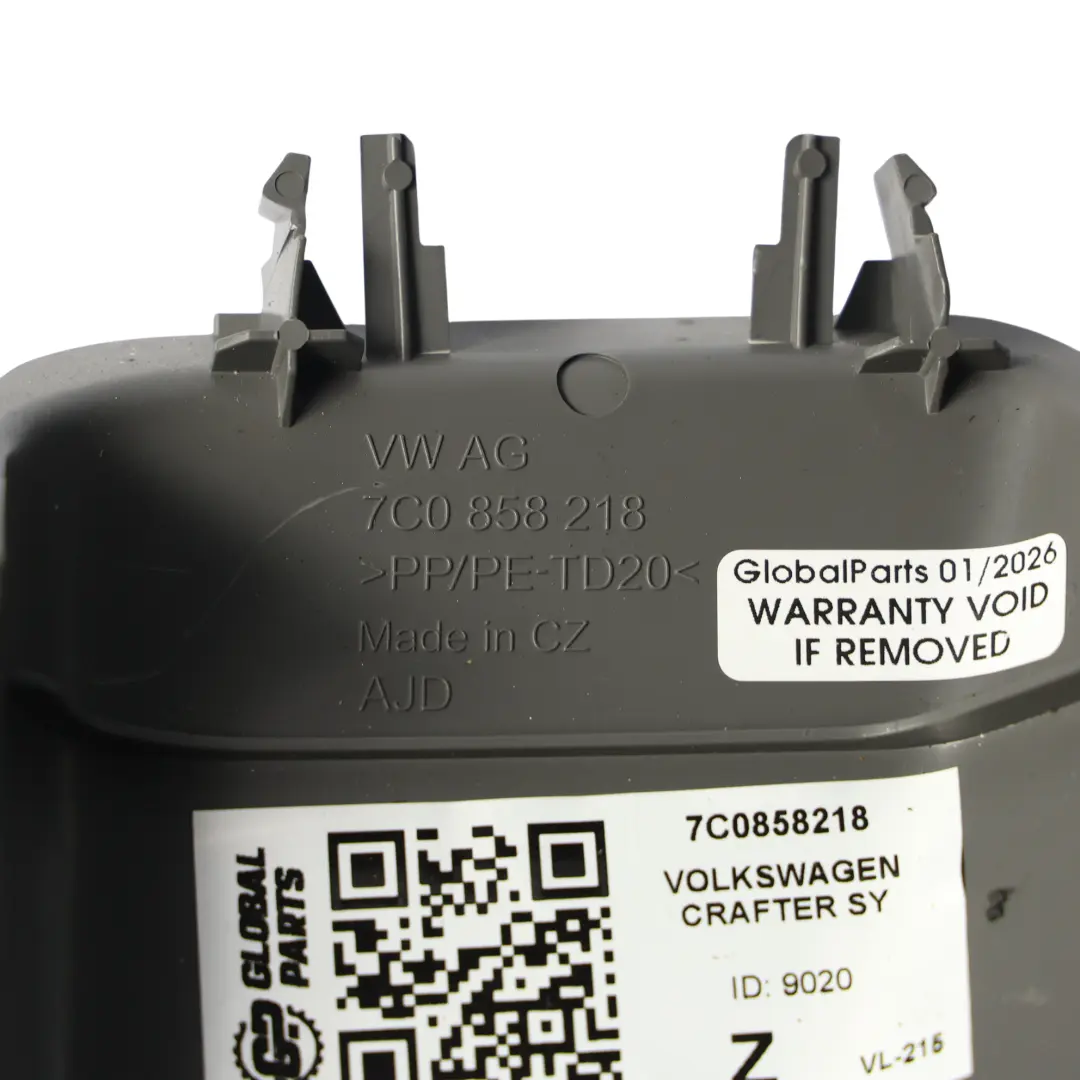 Volkswagen Crafter SY Salpicadero Embellecedor Panel Gris Derecho - SKU 7C0858218 - Número de pieza 7C0858218