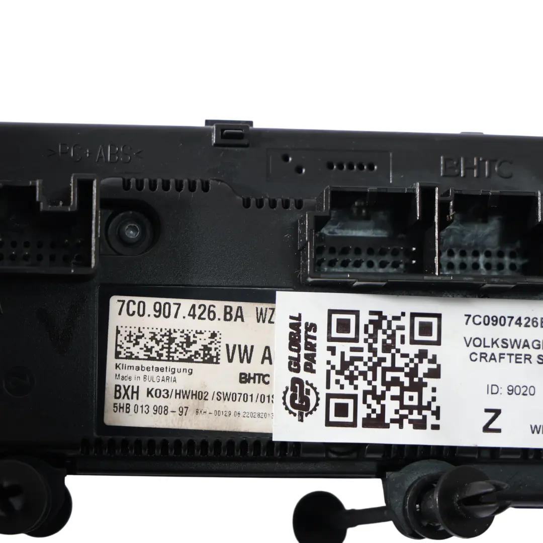 VW Crafter Mk2 SY Panel Sterowania Przełącznik Klimatyzacji - SKU 7C0907426BA - Numer Części 7C0907426BA