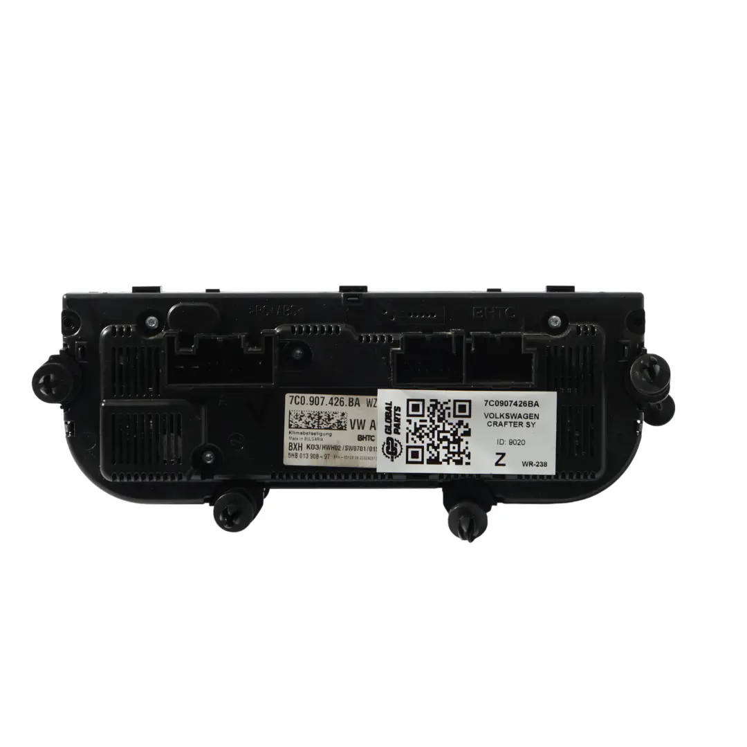 VW Crafter Mk2 SY Pannello Interruttori Controllo Aria Condizionata - SKU 7C0907426BA - Numero di parte 7C0907426BA