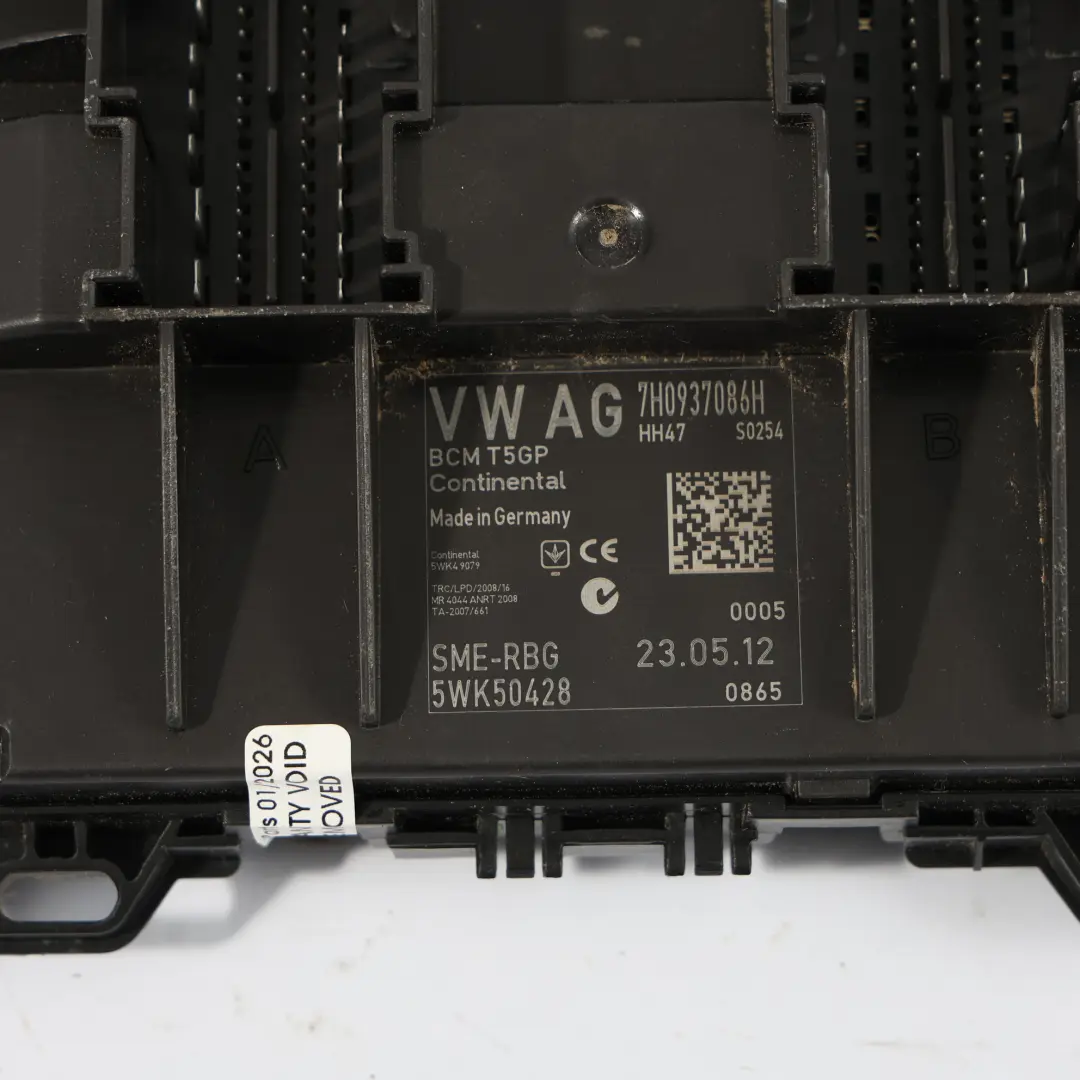 Modulo Di Controllo BCM Unità Di Controllo per VW Transporter T5 con numero di parte 7H0937086H VW Transporter T5 Modulo Di Controllo BCM Unità Di Controllo - SKU 7H0937086H - Numero di parte 7H0937086H