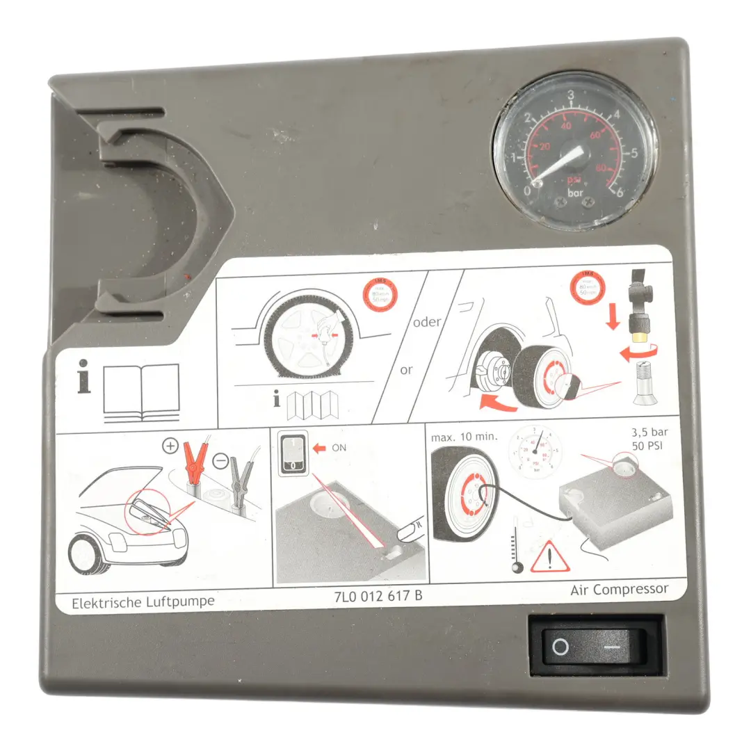 Audi Q5 8R Q7 4L Porsche Cayenne Notfallwerkzeugsatz Reifenkompressor - SKU 7L0012617B - Teilenummer 7L0012617B