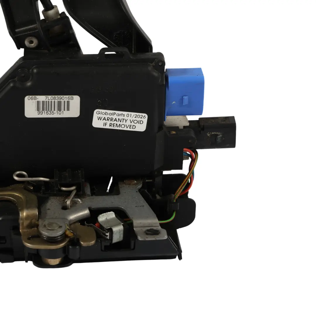 Door Lock Catch Mechanism Rear Right O/S to Porsche Cayenne 9PA with Part number 7L0839016B Porsche Cayenne 9PA Door Lock Catch Mechanism Rear Right O/S - SKU 7L0839016B - Part number 7L0839016B