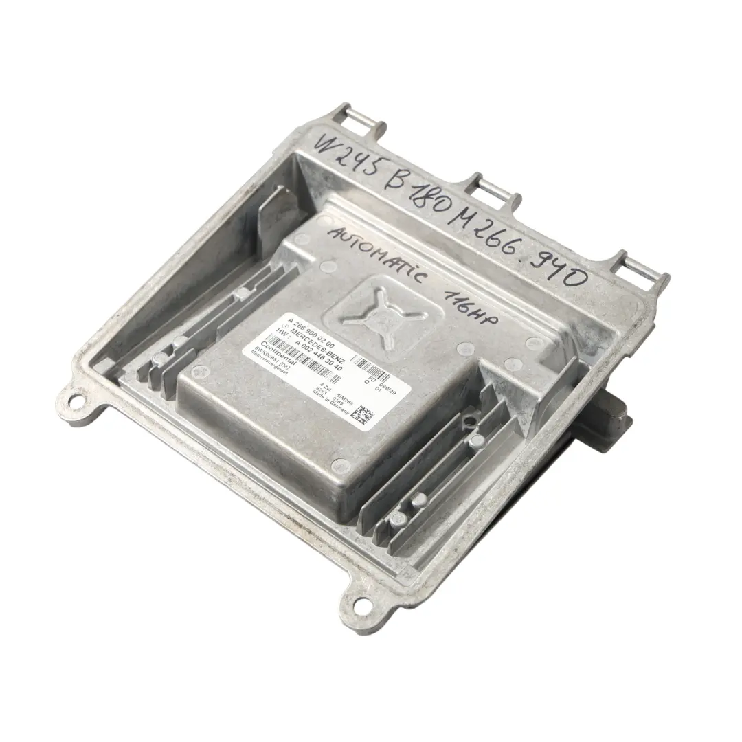 Mercedes W245 B180 266.940 Engine Control Module ECU Automatic - SKU A2669000200 - Part number A2669000200