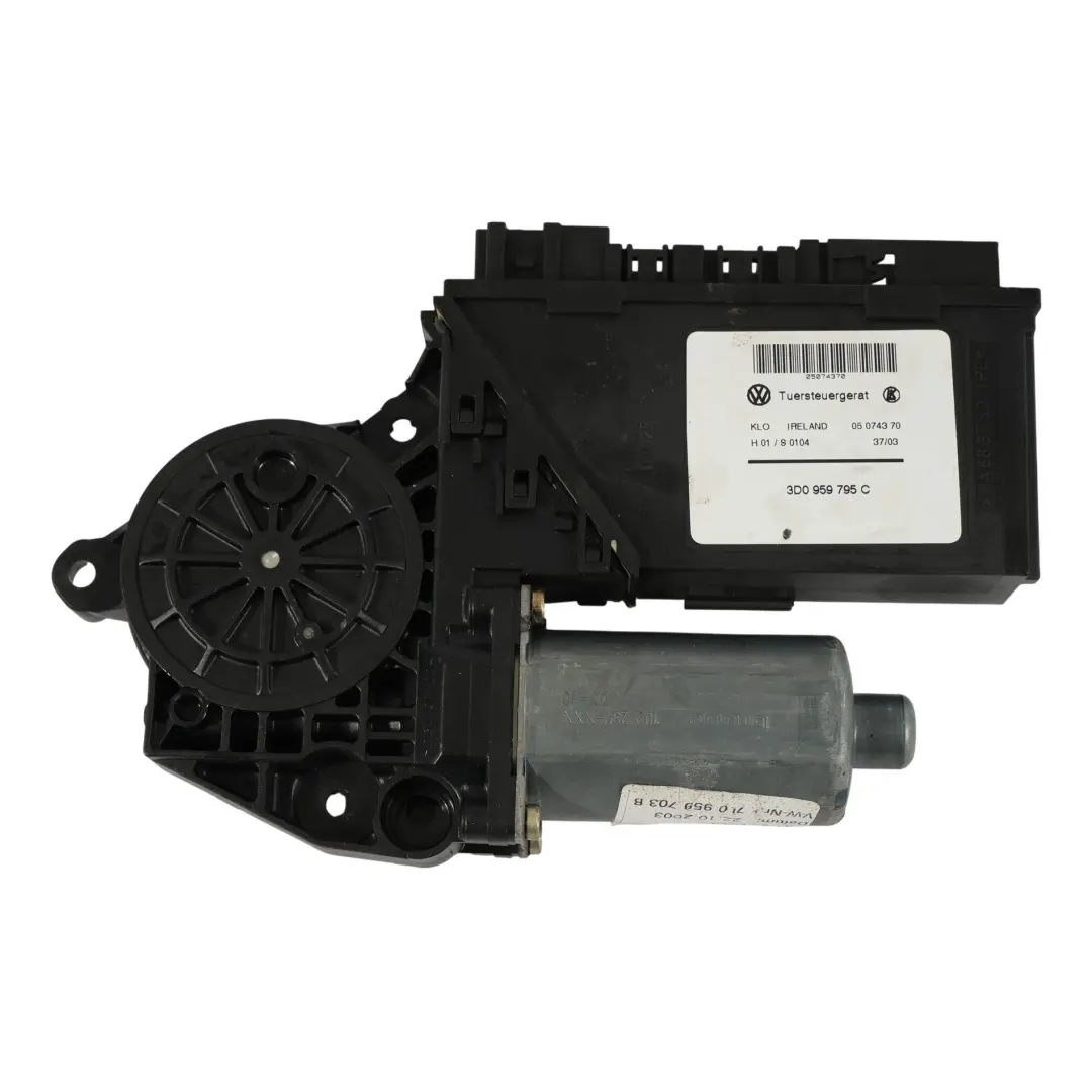 Porsche Cayenne 9PA Heck Scheibenheber Regulator Motor Links - SKU 7L0959703B - Teilenummer 7L0959703B