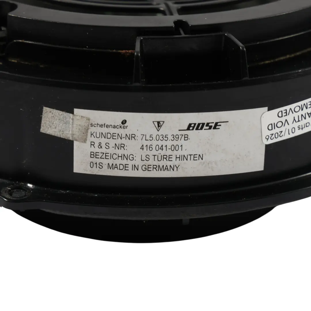 Porsche Cayenne 9PA Türkarte Basslautsprecher Hinten Links Rechts - SKU 7L5035397B - Teilenummer 7L5035397B