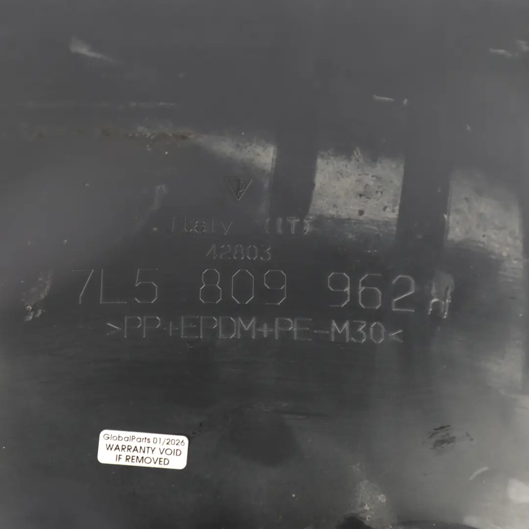 Porsche Cayenne 9PA Wheel Arch Cover Liner Front Left N/S - SKU 7L5809962H - Part number 7L5809962H