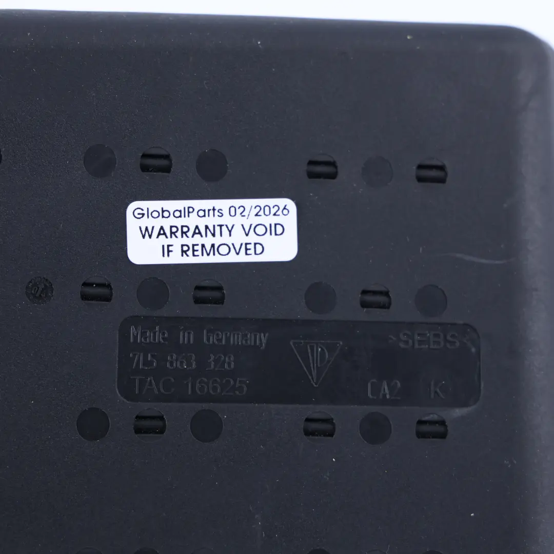 Porsche Cayenne 955 Centre Console Insert Rubber Mat Panel Black - SKU 7L5863328 - Part number 7L5863328