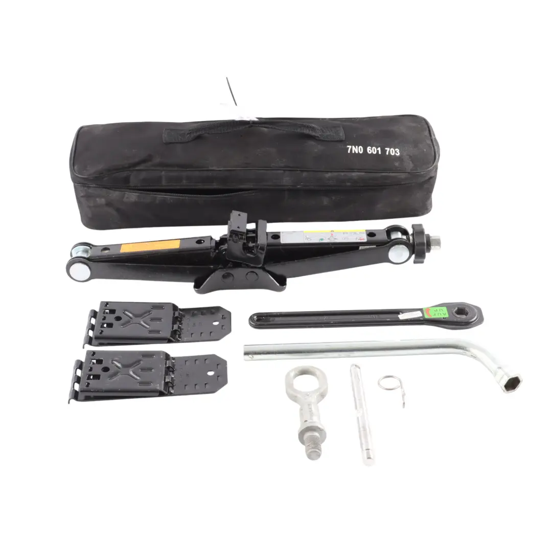 7P Tool Kit Bag Tyre Jack to Volkswagen Touareg with Part number 7N0601703 Volkswagen Touareg 7P Tool Kit Bag Tyre Jack - SKU 7N0601703 - Part number 7N0601703
