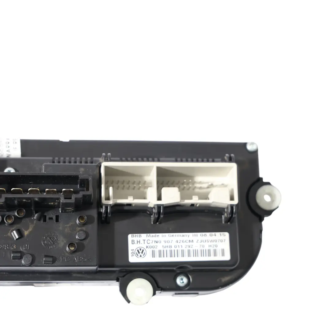 2K Panneau Commande Chauffage Climatisation pour Volkswagen Caddy à propos du numéro de pièce 7N0907426CM Volkswagen Caddy 2K Panneau Commande Chauffage Climatisation - SKU 7N0907426CM-1 - Numéro de pièce 7N0907426CM