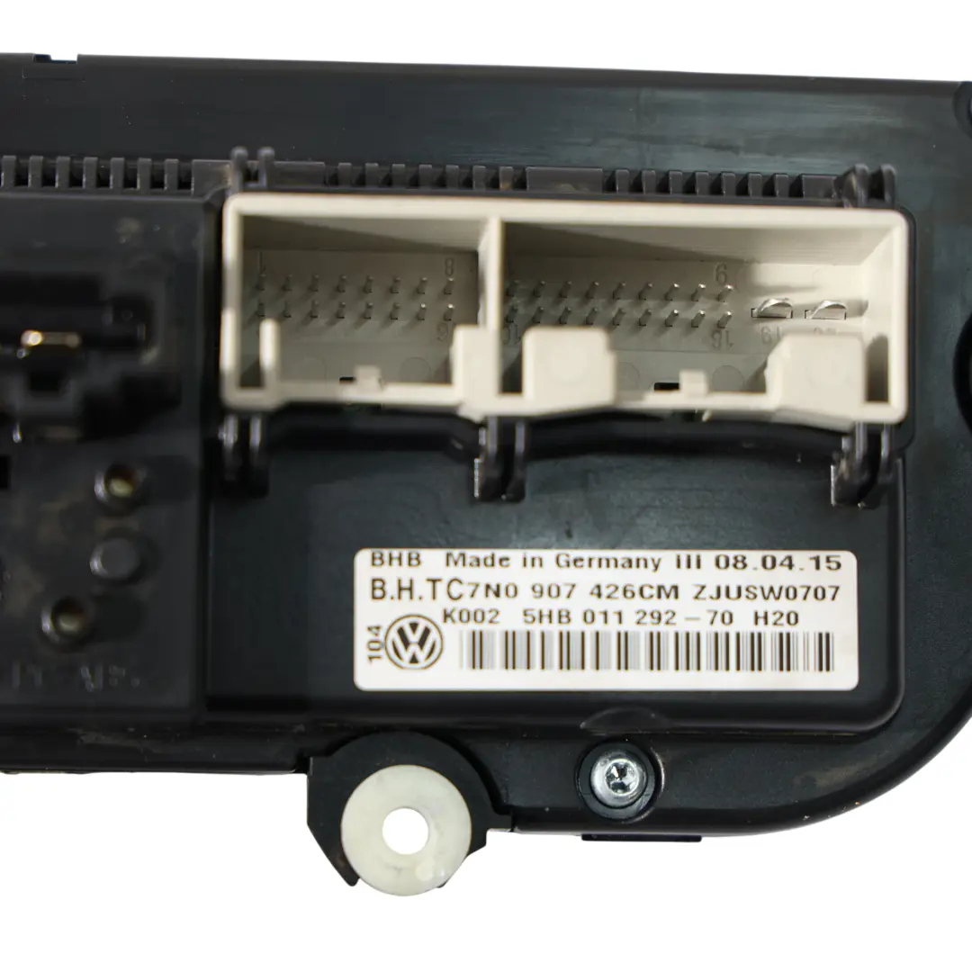 2K Aria Condizionata Riscaldatore Panel Controllo per Volkswagen Caddy con numero di parte 7N0907426CM Volkswagen Caddy 2K Aria Condizionata Riscaldatore Panel Controllo - SKU 7N0907426CM-1 - Numero di parte 7N0907426CM