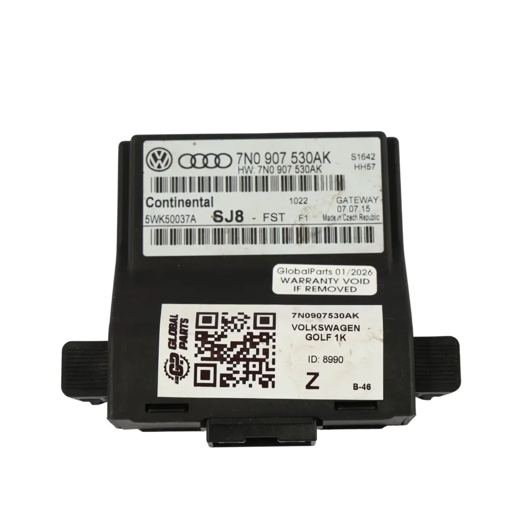 Volkswagen Golf Mk5 Caddy Mk3 Gateway Control Unit Module - SKU 7N0907530AK - Part number 7N0907530AK